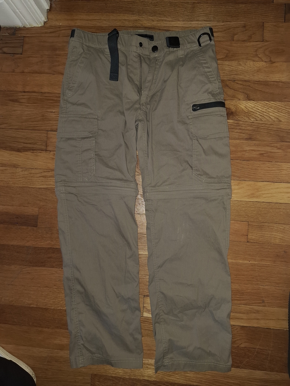 Men's Cargo Utility Pants in Tan with Zip Pocket